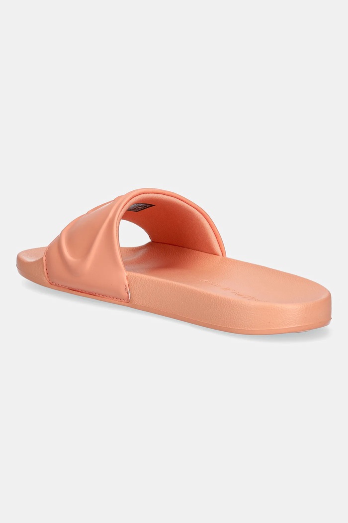 Obuwie Calvin Klein Jeans klapki SLIDE PU HF MG YW0YW01879 pomarańczowy