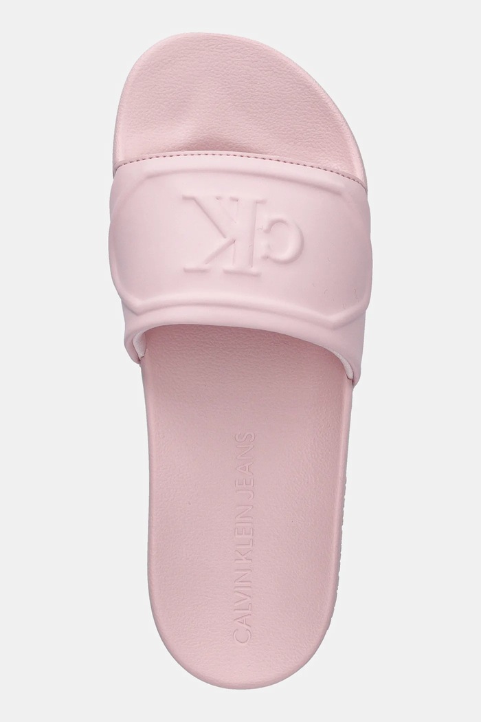Calvin Klein Jeans klapki SLIDE PU HF MG różowy YW0YW01879