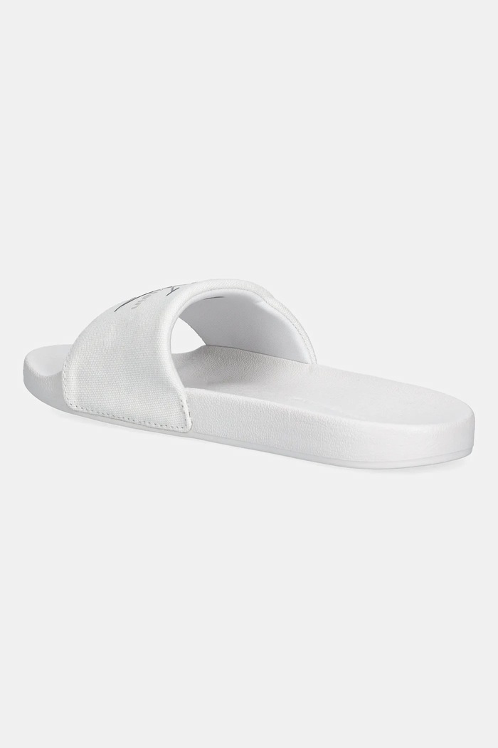 Παπούτσια Παντόφλες Calvin Klein Jeans SLIDE MONOGRAM WN LOGO CK YW0YW01967 λευκό