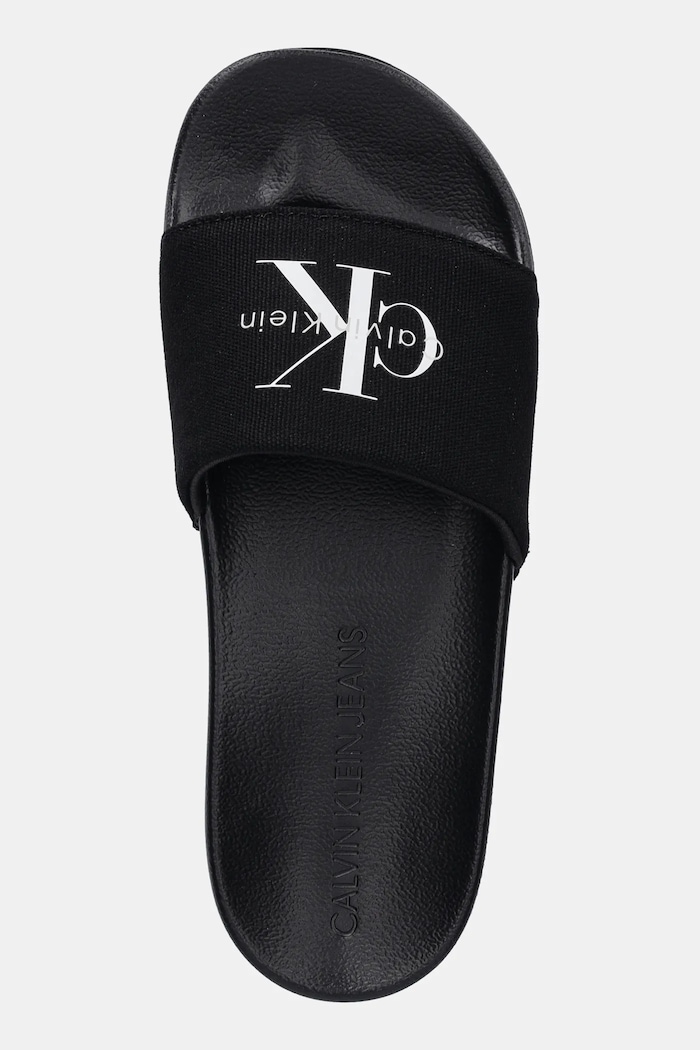 Παντόφλες Calvin Klein Jeans SLIDE MONOGRAM WN LOGO CK μαύρο YW0YW01967