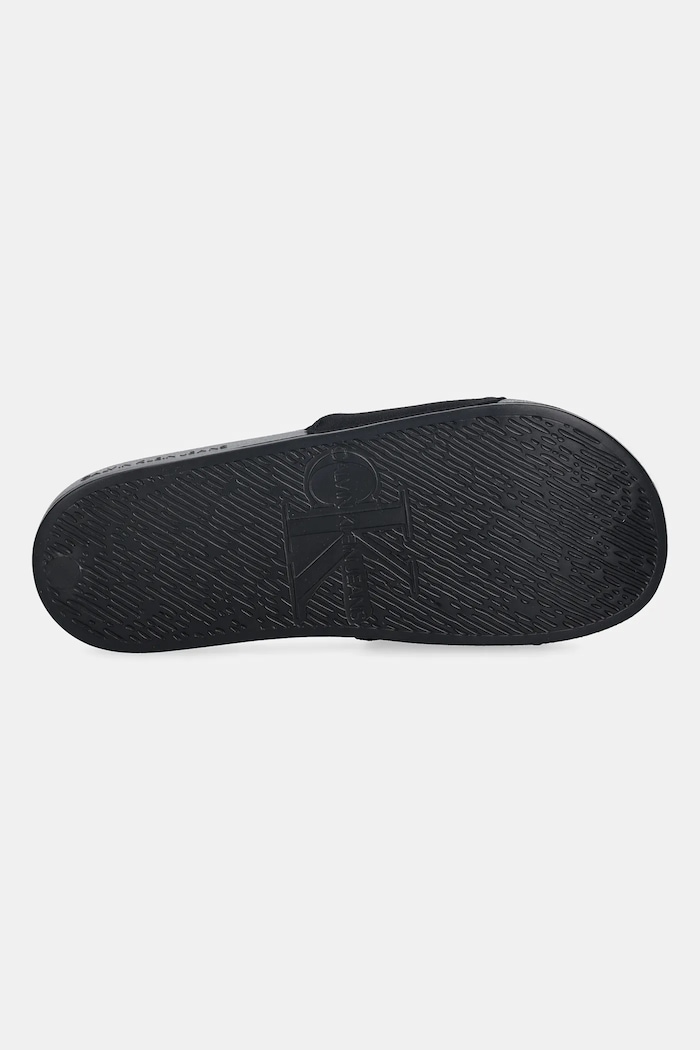 Παντόφλες Calvin Klein Jeans SLIDE MONOGRAM WN LOGO CK YW0YW01967 μαύρο