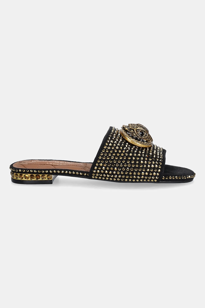 Kurt Geiger London ciabatte slide Chelsea Flat Sandal 3416209609.BLKOTHER oro AW25