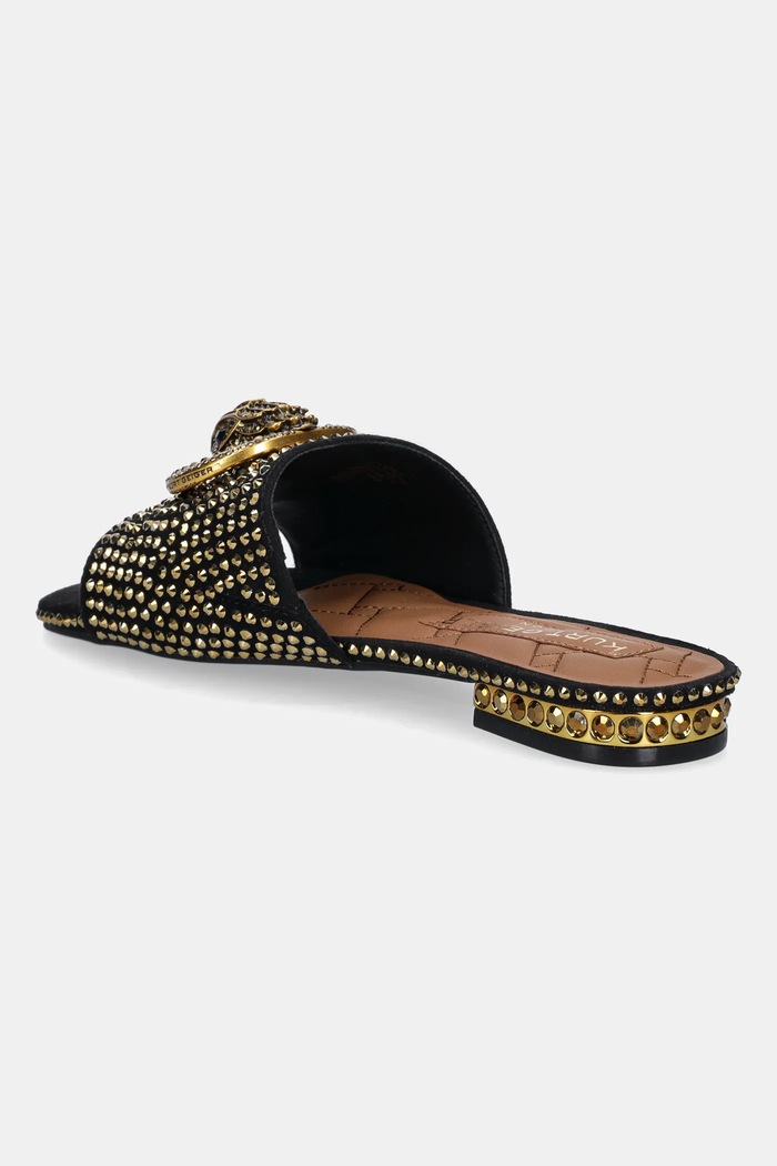 Scarpe Kurt Geiger London ciabatte slide Chelsea Flat Sandal 3416209609.BLKOTHER oro