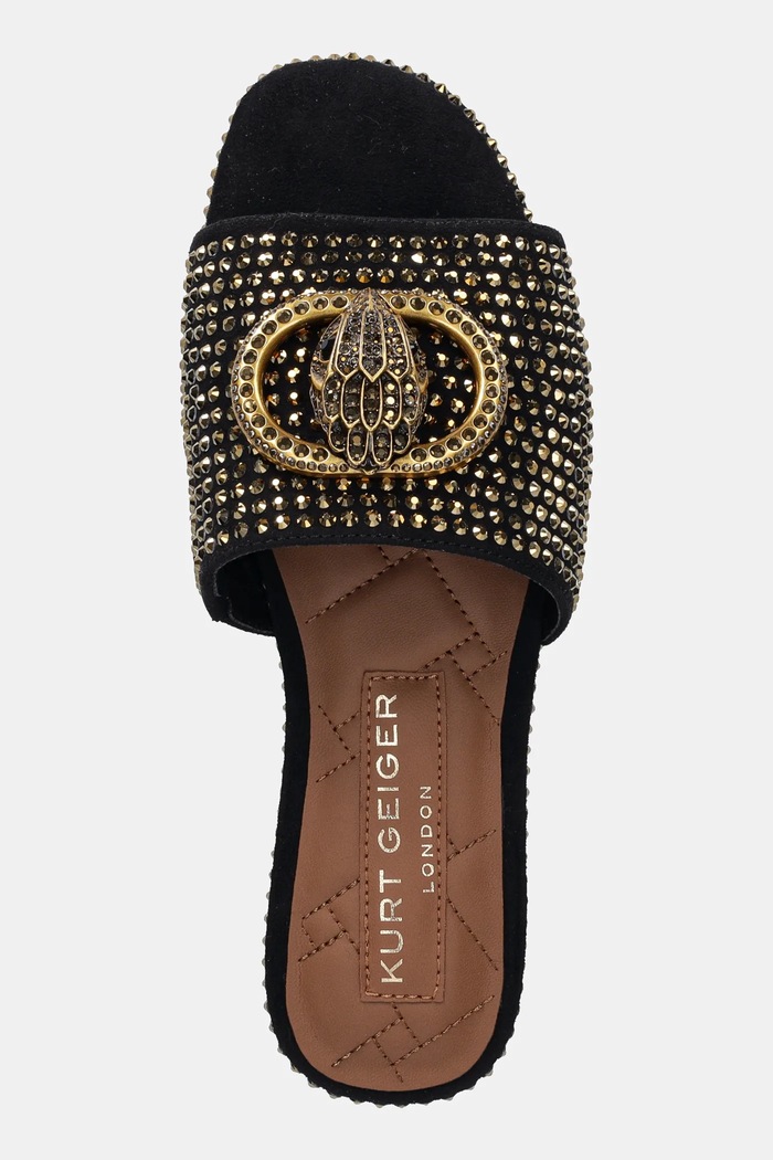 Kurt Geiger London ciabatte slide Chelsea Flat Sandal oro 3416209609.BLKOTHER