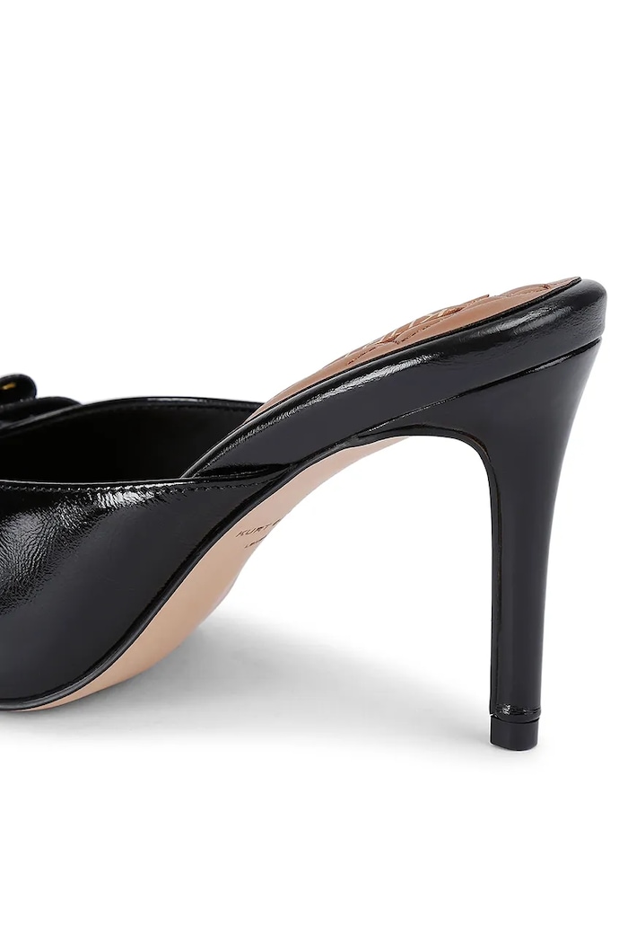Kožené pantofle Kurt Geiger London Belgravia Stud Bow Mule 4711005309.BLKCOMB černá