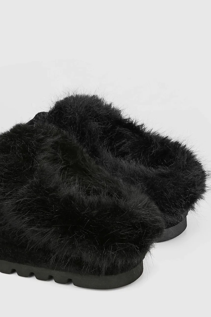 Obuća Kućne papuče od brušene kože Naked Wolfe Harlow Harlow.Black crna