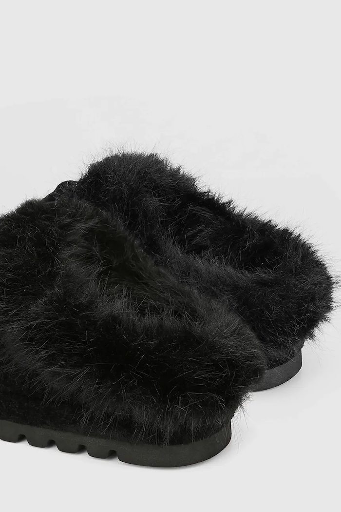 Παπούτσια Παντόφλες σουέτ Naked Wolfe Harlow Harlow.Black μαύρο