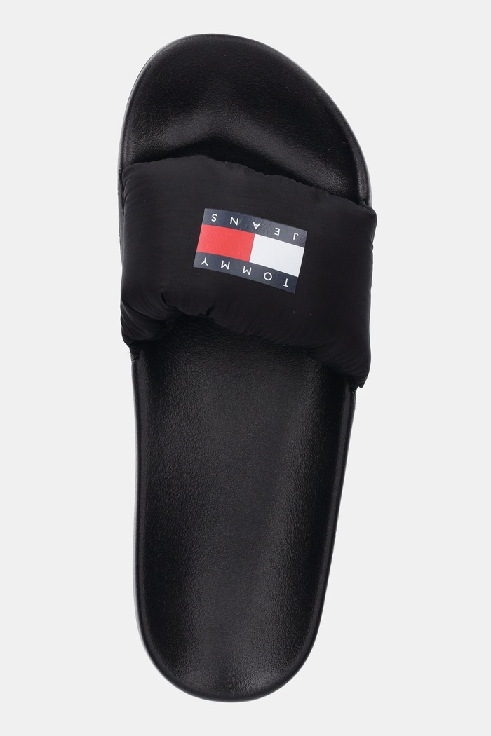 Tommy Jeans papuci TJW COMFY POOL SLIDE negru EN0EN02854