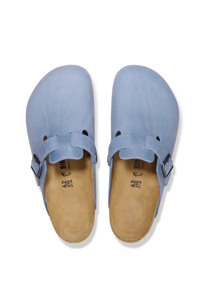 Papuci din piele Boston Birkenstock 1028239 albastru