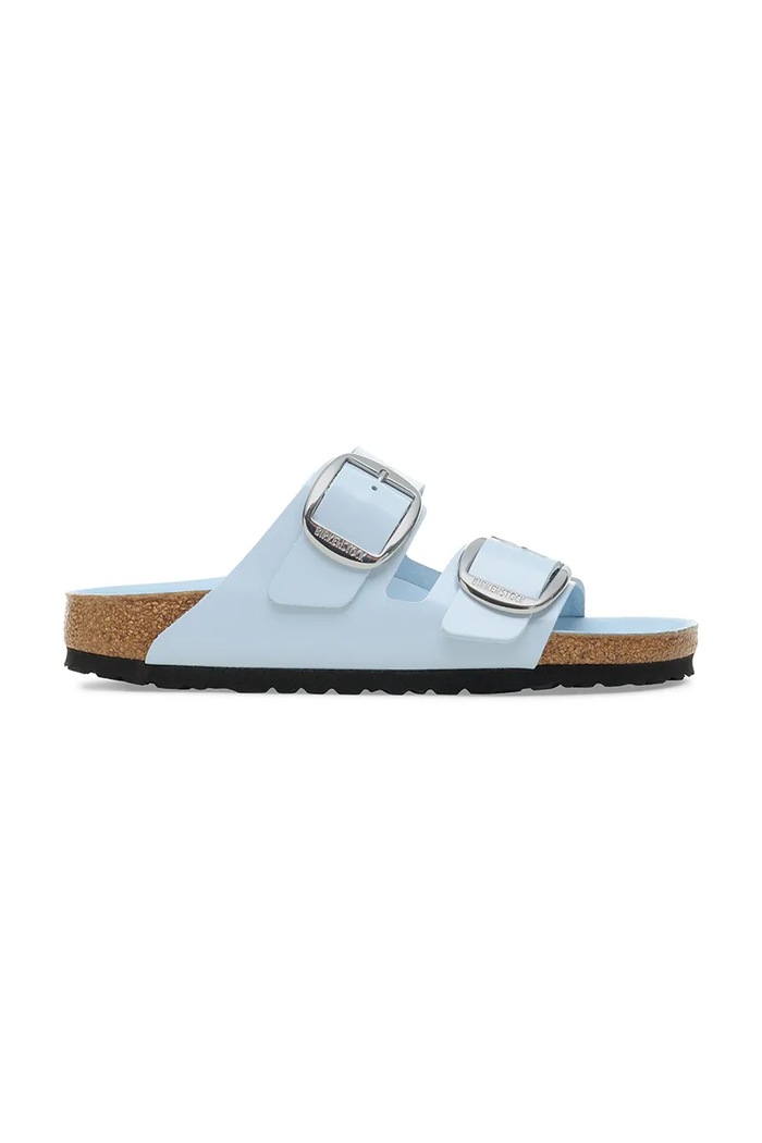 Birkenstock șlapi de piele Arizona Big Buckle sintetic albastru 1030327