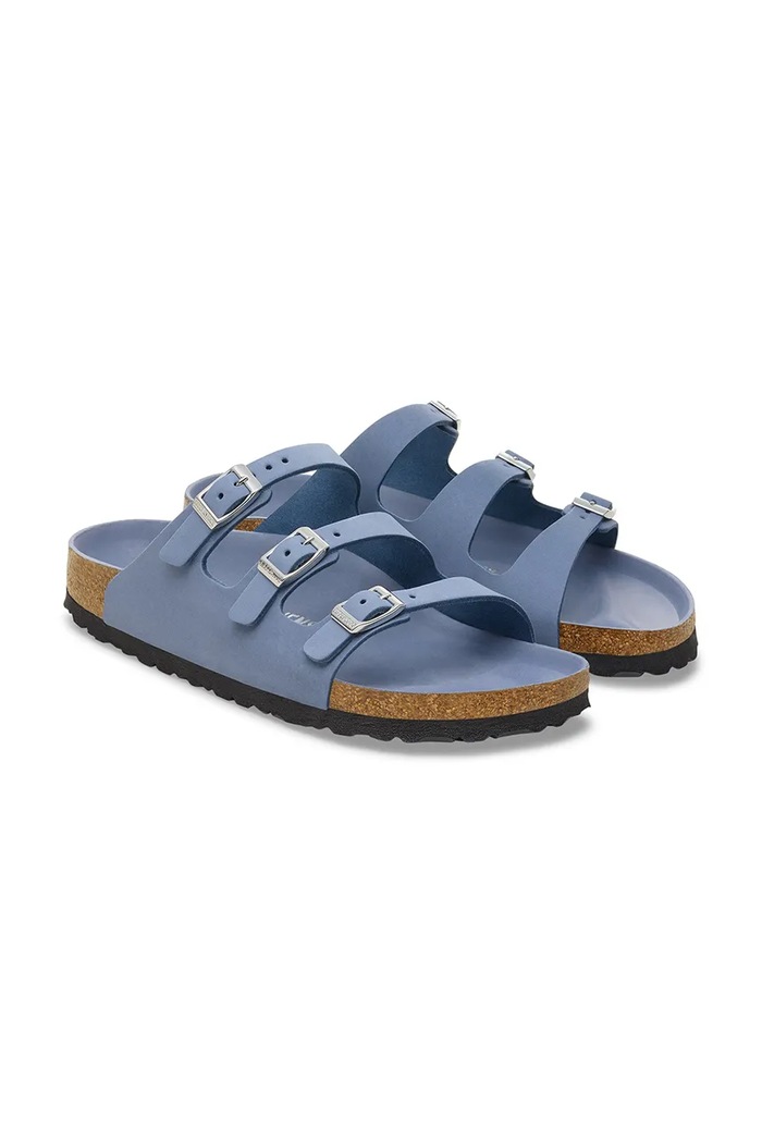 Încălțăminte Birkenstock papuci din nubuc Florida HEX 1030380 albastru