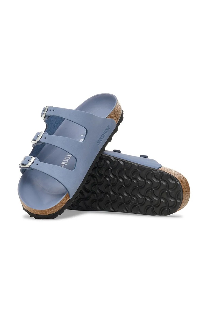 Birkenstock papuci din nubuc Florida HEX 1030380 albastru