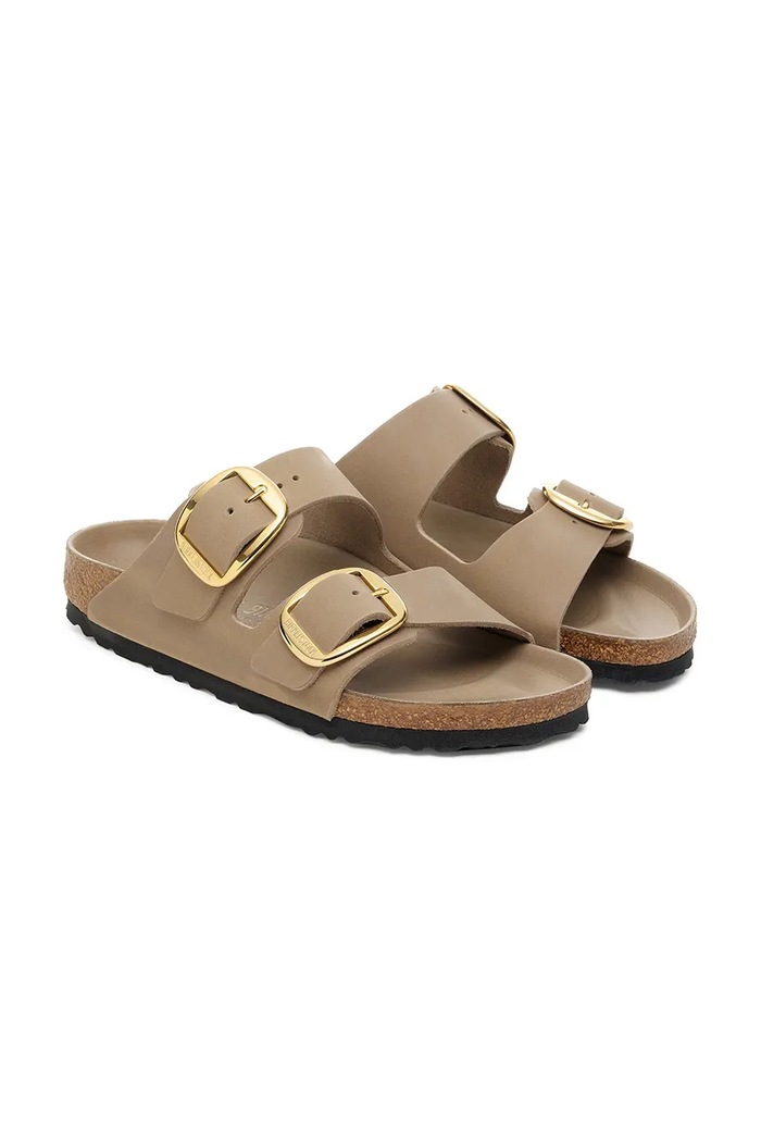 Obutev Usnjeni natikači Birkenstock Boston Big Buckle 1030395 bež
