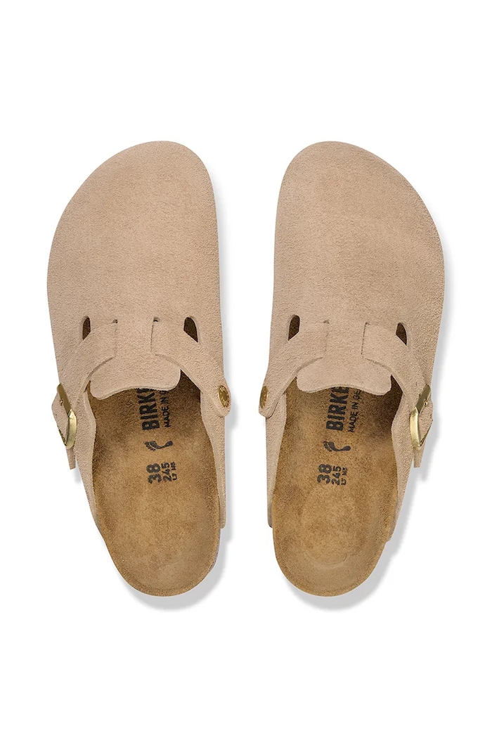 Obuća Natikače od brušene kože Birkenstock Boston 1030883 bež