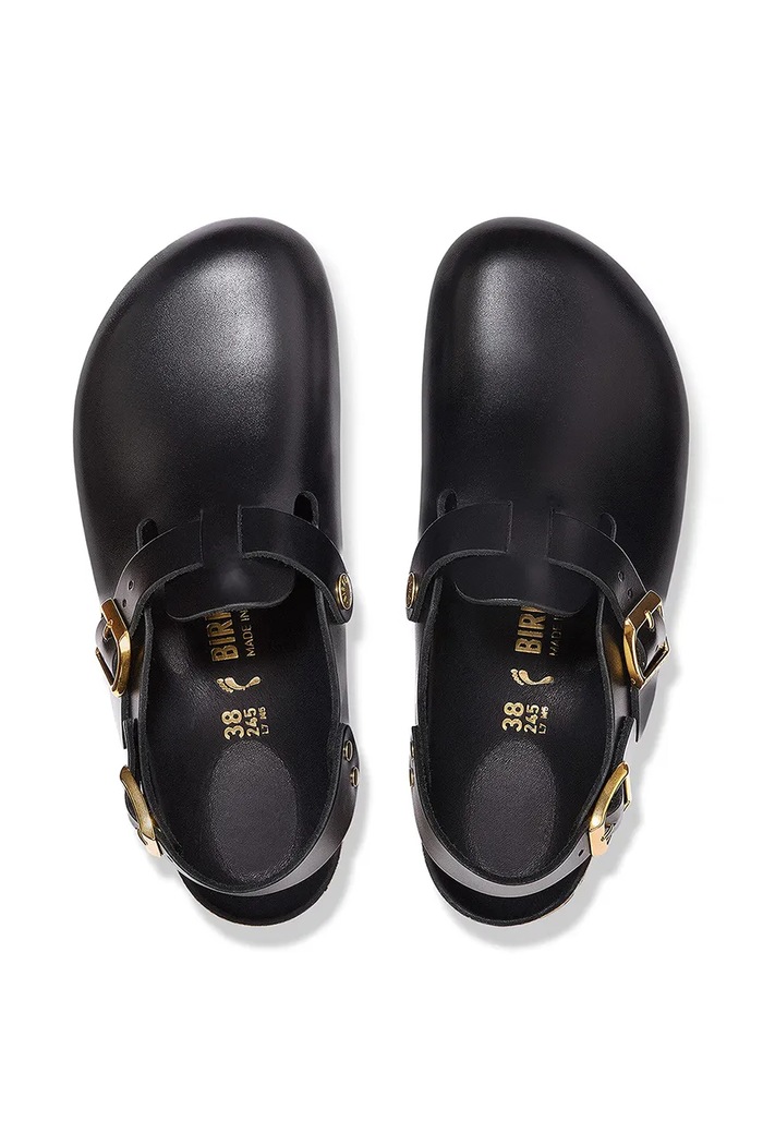 Birkenstock klapki skórzane Tokio HEX czarny 1030819
