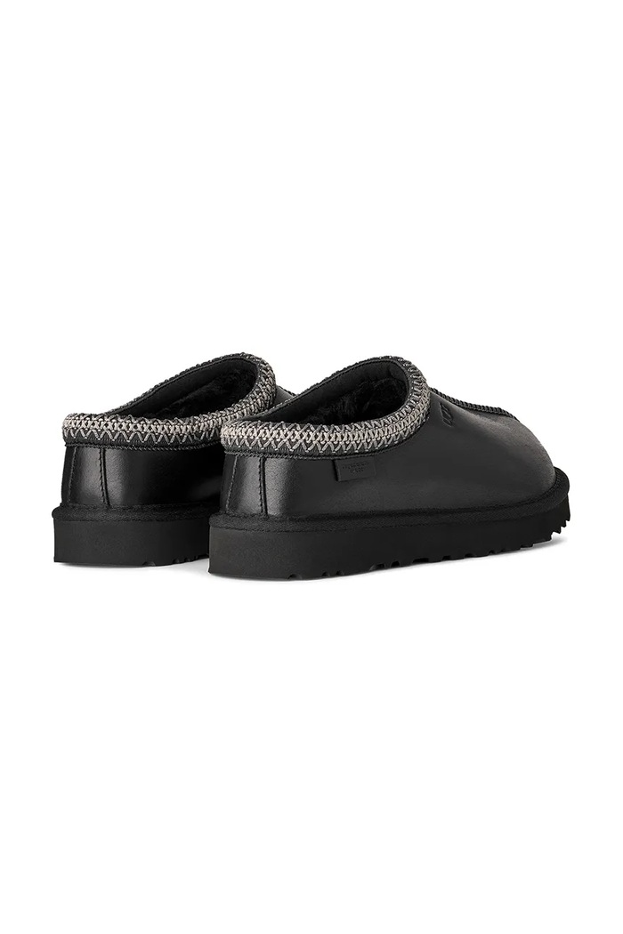 Shoes UGG leather slippers Tasman Lthr Regen 1170292.BLK black