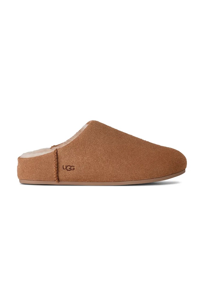 Παντόφλες σουέτ UGG Elea Slip-On καφέ 1171390.CHE