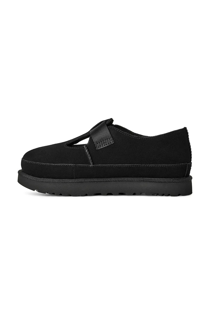 Semišové poltopánky UGG Goldenstar Mary Jane čierna 1171506.BLK