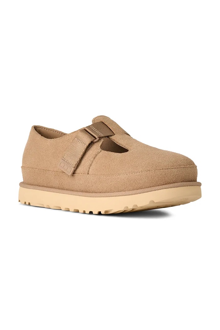 Semišové poltopánky UGG Goldenstar Mary Jane 1171506.SAN béžová AA00