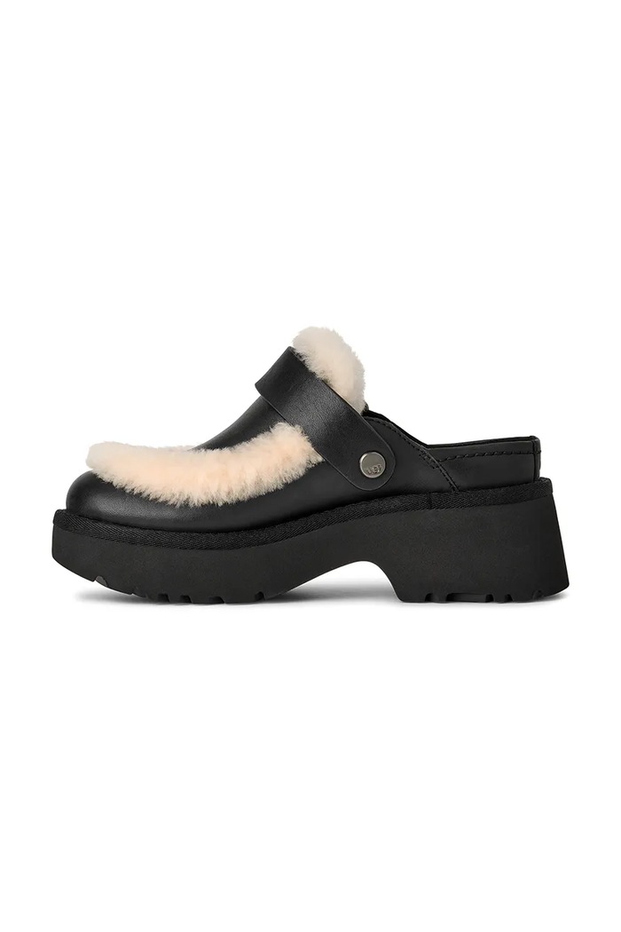 UGG papucs Esmee Leather Clog fekete 1171507.BLK