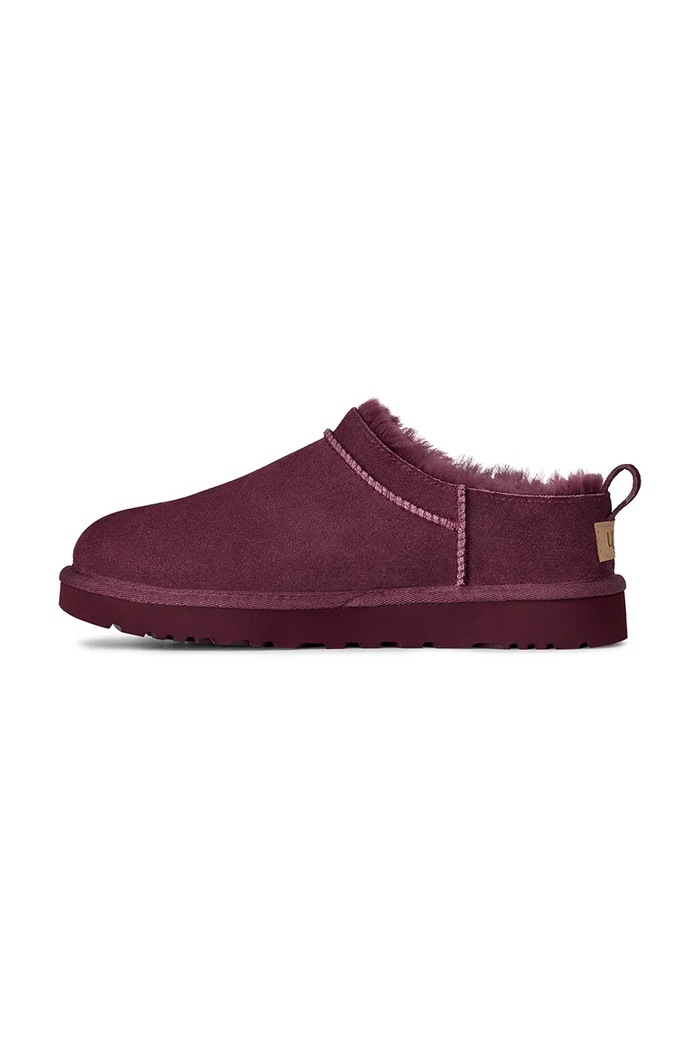 UGG papuci din piele întoarsă Classic Micro roz 1173891.BTMG