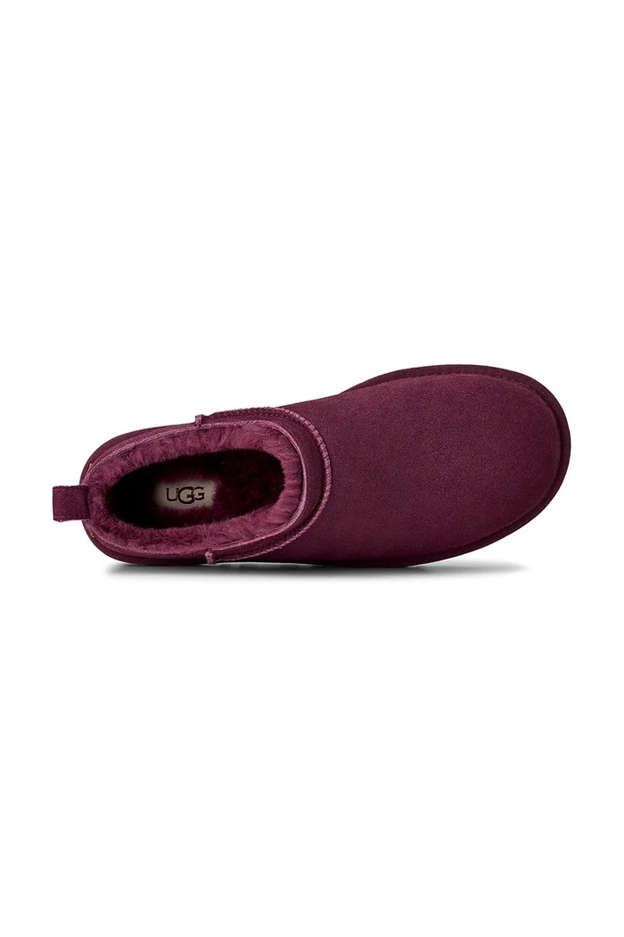 UGG papuci din piele întoarsă Classic Micro 1173891.BTMG roz