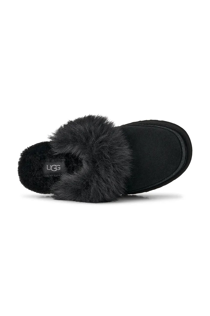Παντόφλες σουέτ UGG Disquette Chalet 1173930.BLK μαύρο