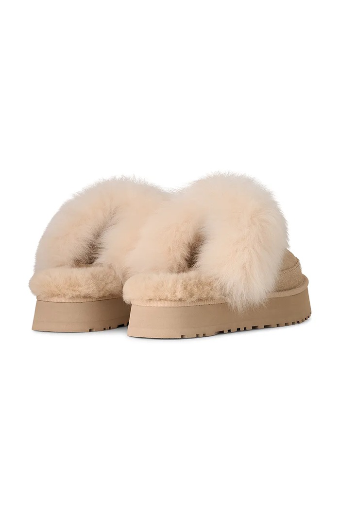 Παπούτσια Παντόφλες σουέτ UGG Disquette Chalet 1173930.SNDCS μπεζ