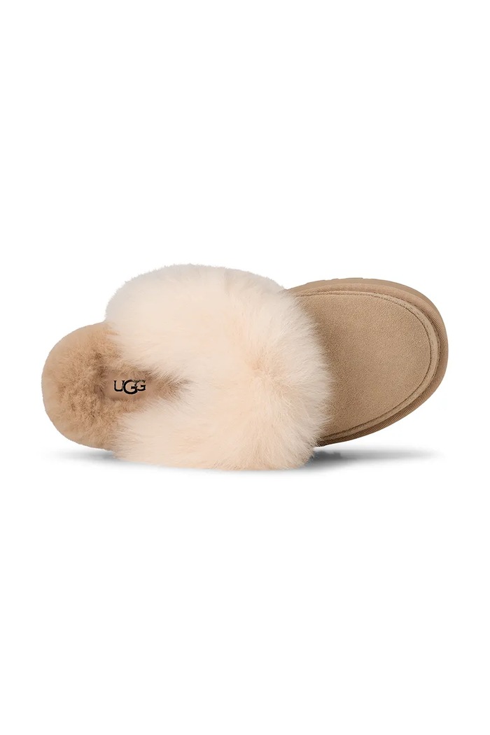 Παντόφλες σουέτ UGG Disquette Chalet 1173930.SNDCS μπεζ