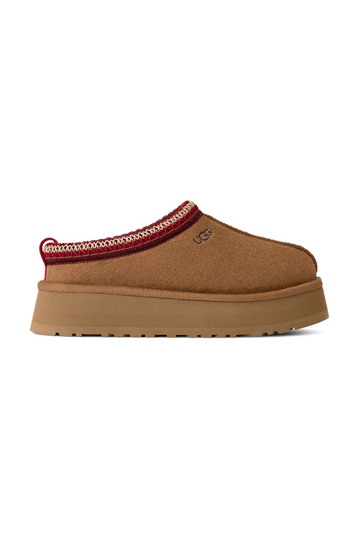 UGG kapcie zamszowe Tazz II brązowy 1174471.CHE