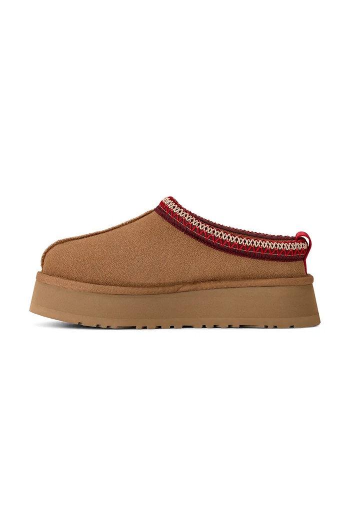 UGG kapcie zamszowe Tazz II brązowy 1174471.CHE