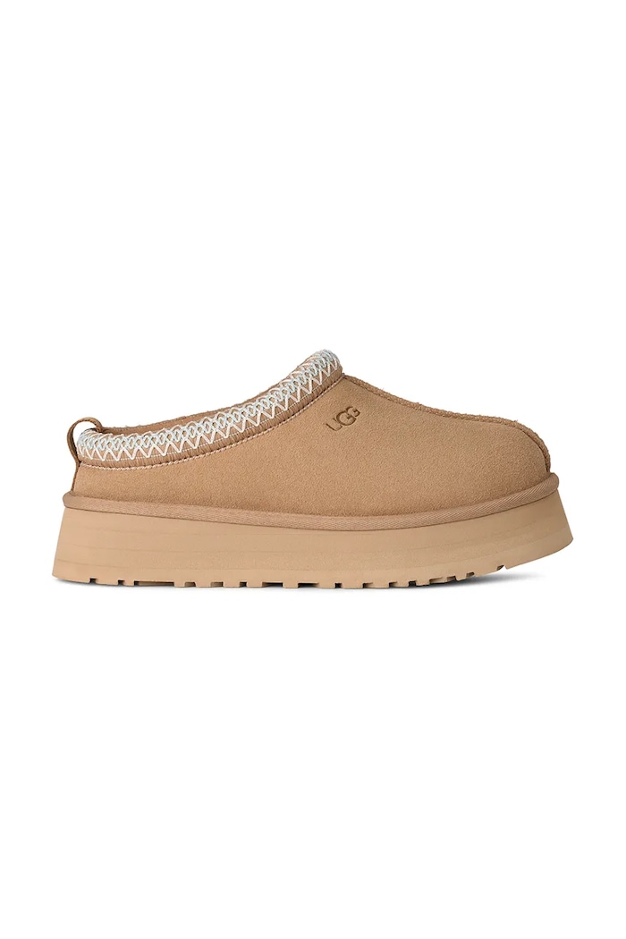 Замшевые тапочки UGG Tazz II бежевый 1174471.SAN