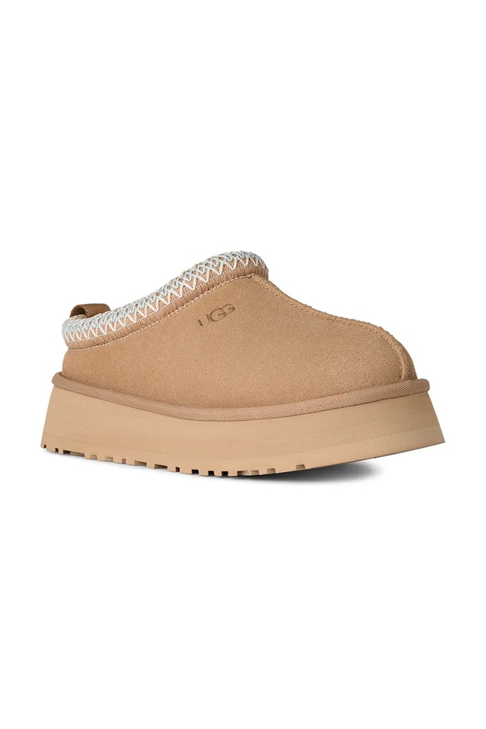 Замшевые тапочки UGG Tazz II 1174471.SAN бежевый AA00