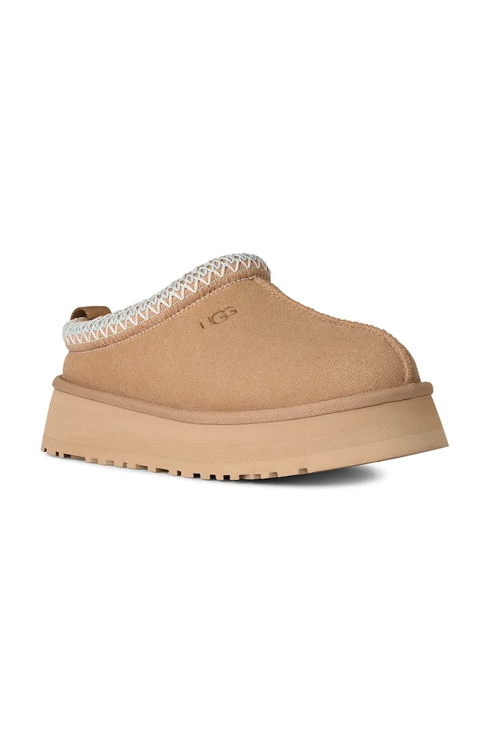 Замшевые тапочки UGG Tazz II 1174471.SAN бежевый AA00