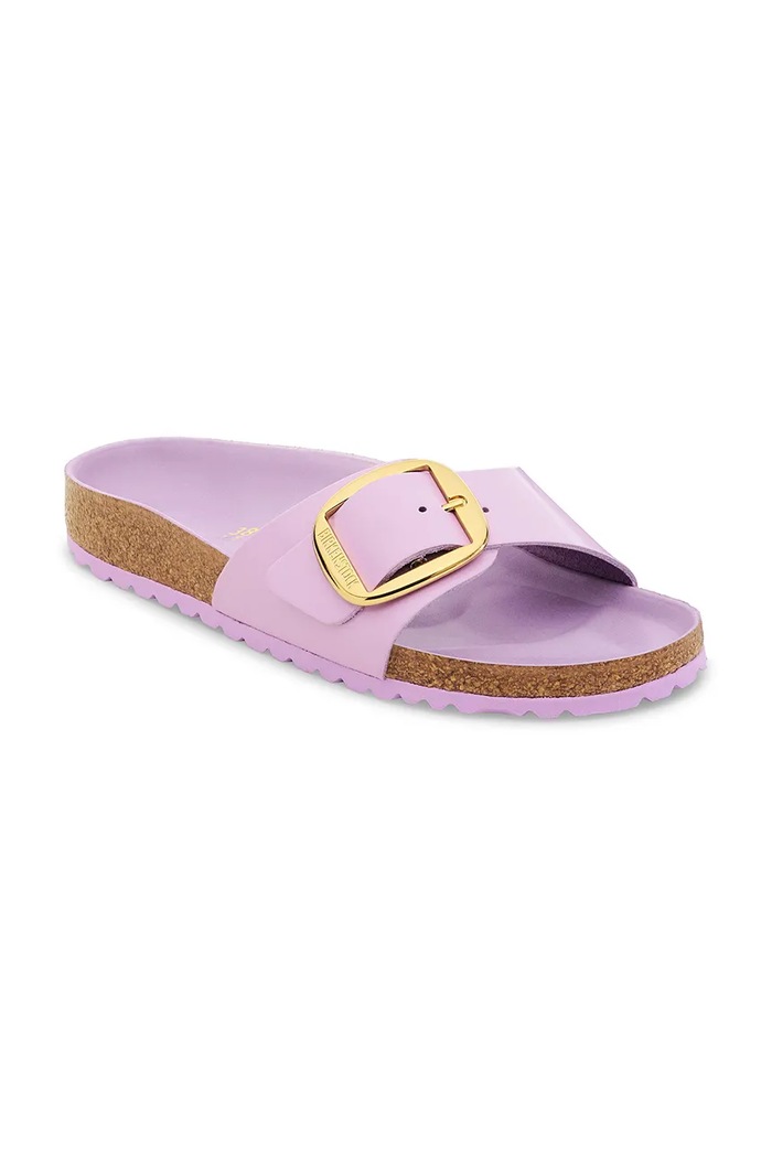 Birkenstock bőr papucs Madrid Big Buckle 1030296.Crocus lila AW25