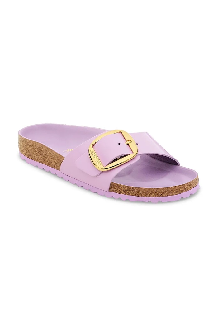 Birkenstock bőr papucs Madrid Big Buckle 1030296.Crocus lila AW25
