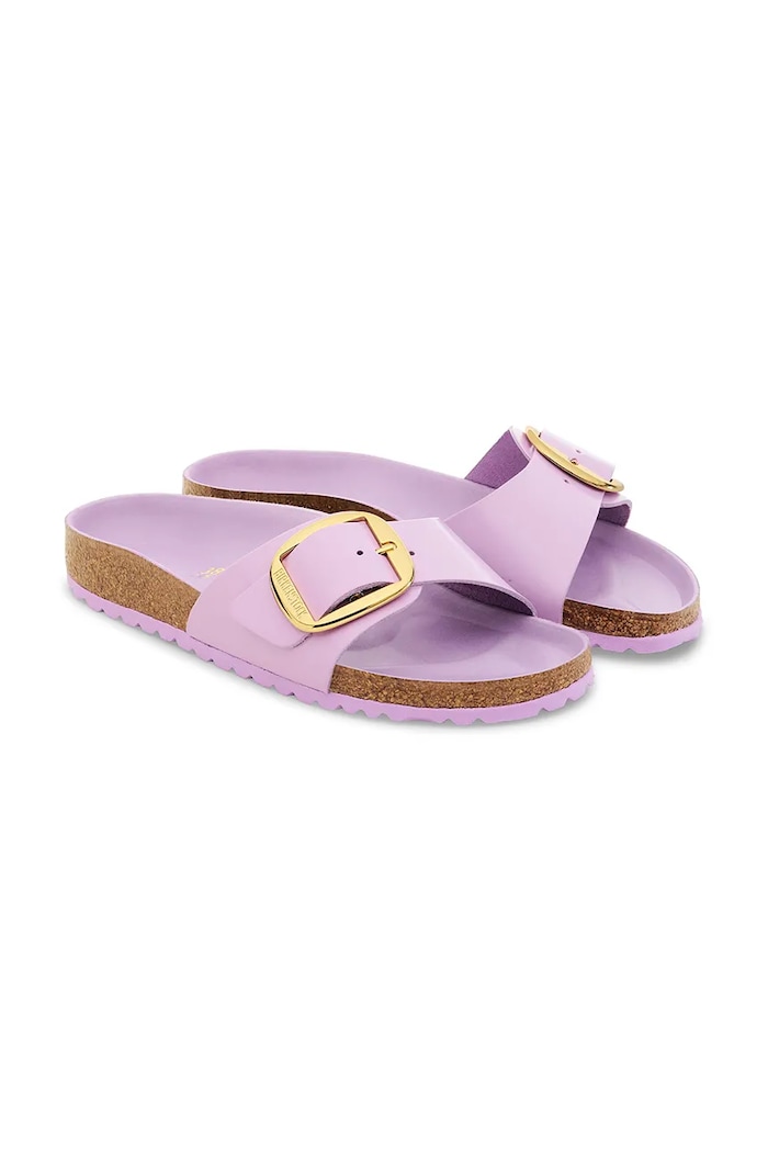 Cipők Birkenstock bőr papucs Madrid Big Buckle 1030296.Crocus lila