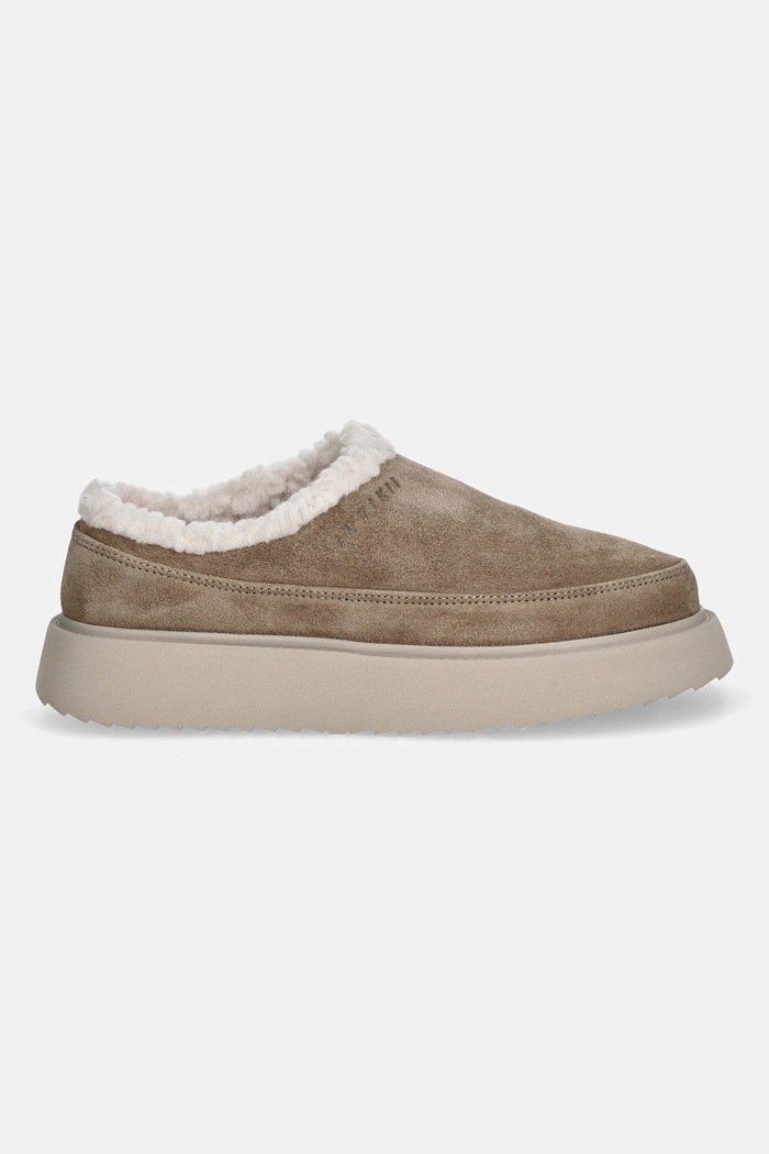 Παντόφλες σουέτ Inuikii Classic Micro 1014.026.0021.250 μπεζ AW25