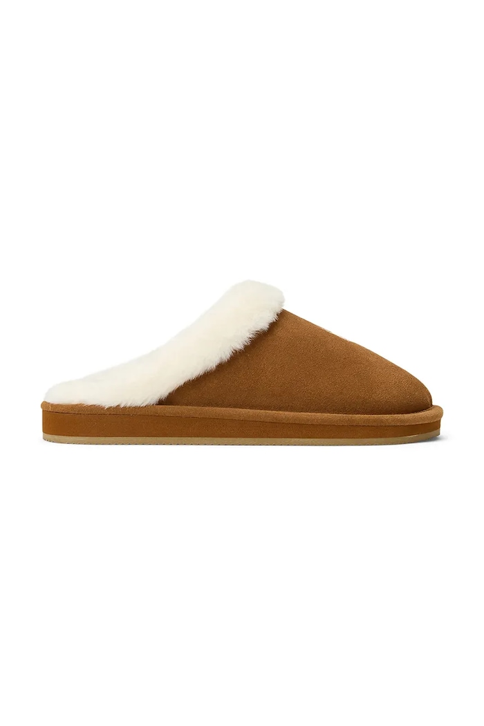 Semišové papuče Polo Ralph Lauren Kayleigh Scf 842P03593001.200 hnedá AW25
