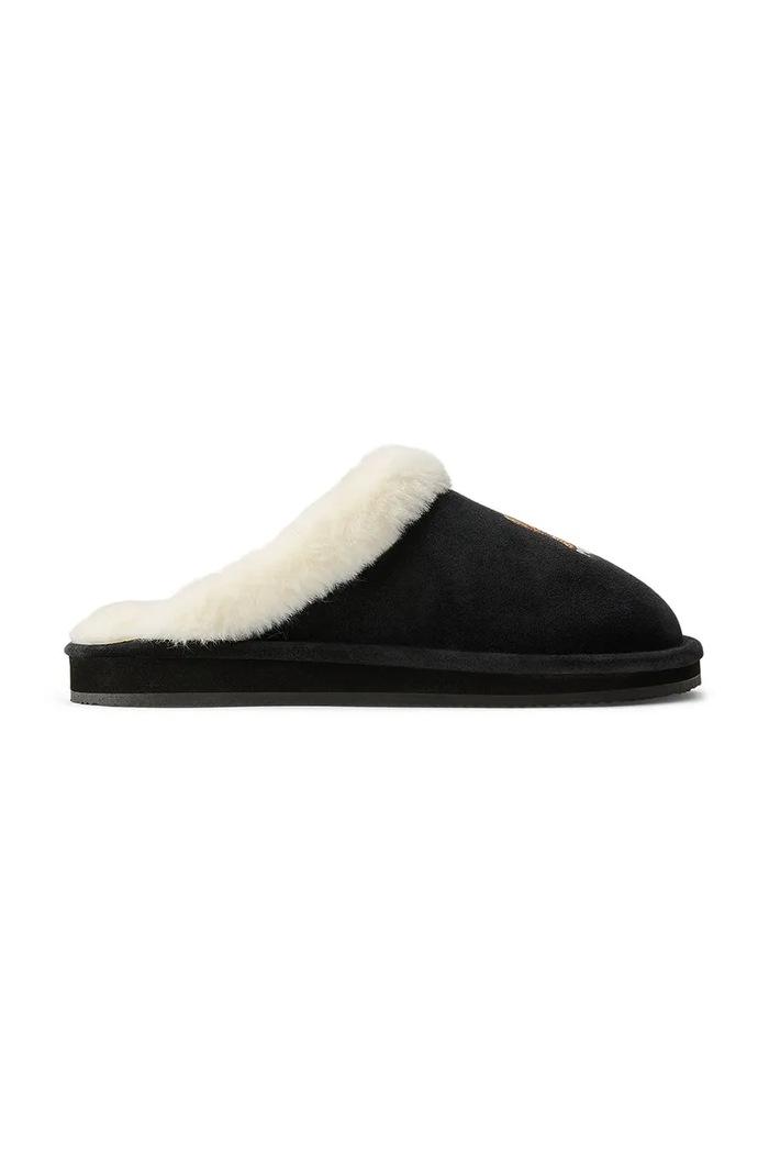 Велурени чехли Polo Ralph Lauren Kayleigh Scf 842P03594002.001 черен AW25
