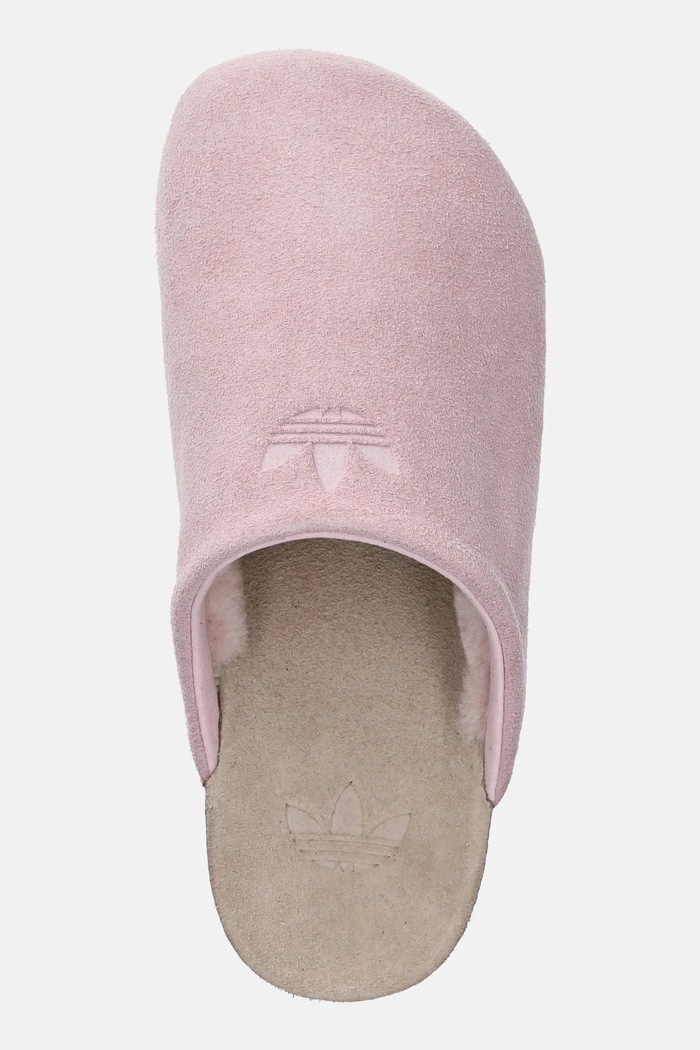 Natikače od brušene kože adidas Originals Adimule roza JP8731