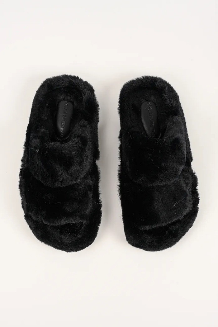 Karl Lagerfeld papuci de casă HYPNOS negru KL80674.WF0