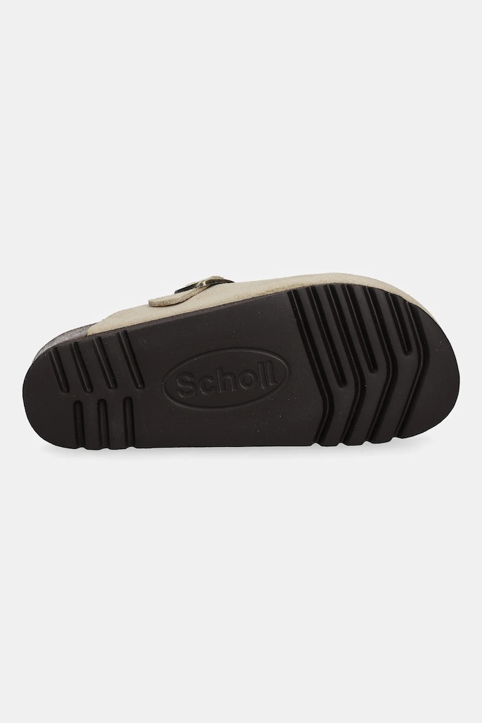 Scholl klapki zamszowe FAE F321981002 beżowy