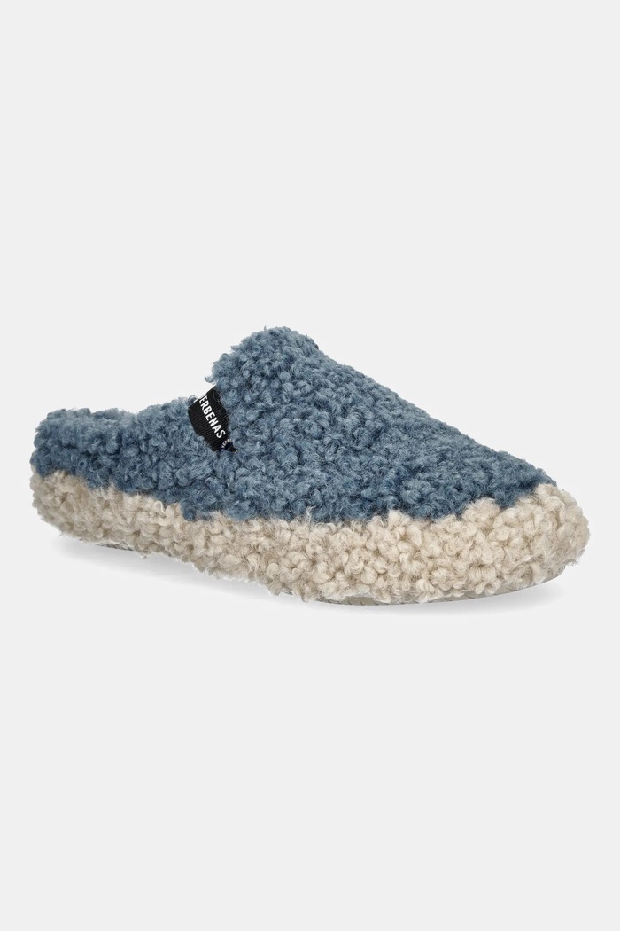 Verbenas Papuci de casa YUMA CURLY albastru 5804100660.JEANS