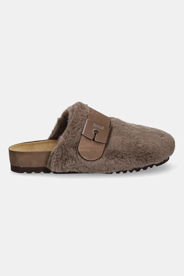 Scholl kapcie ALASKA 3.0 F316201011 brązowy AW25