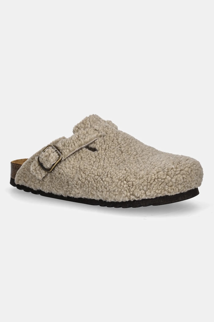 Scholl kapcie FAE NEW tekstylny beżowy F318121062