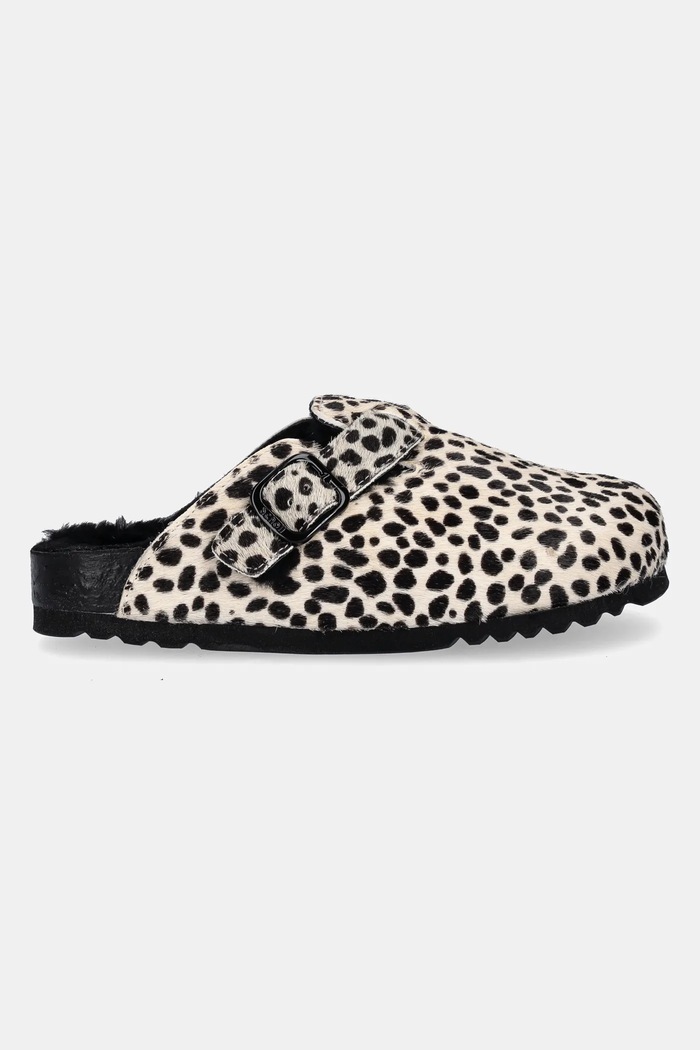 Δερμάτινες παντόφλες Scholl FAE NEW F318141088 μπεζ AW25