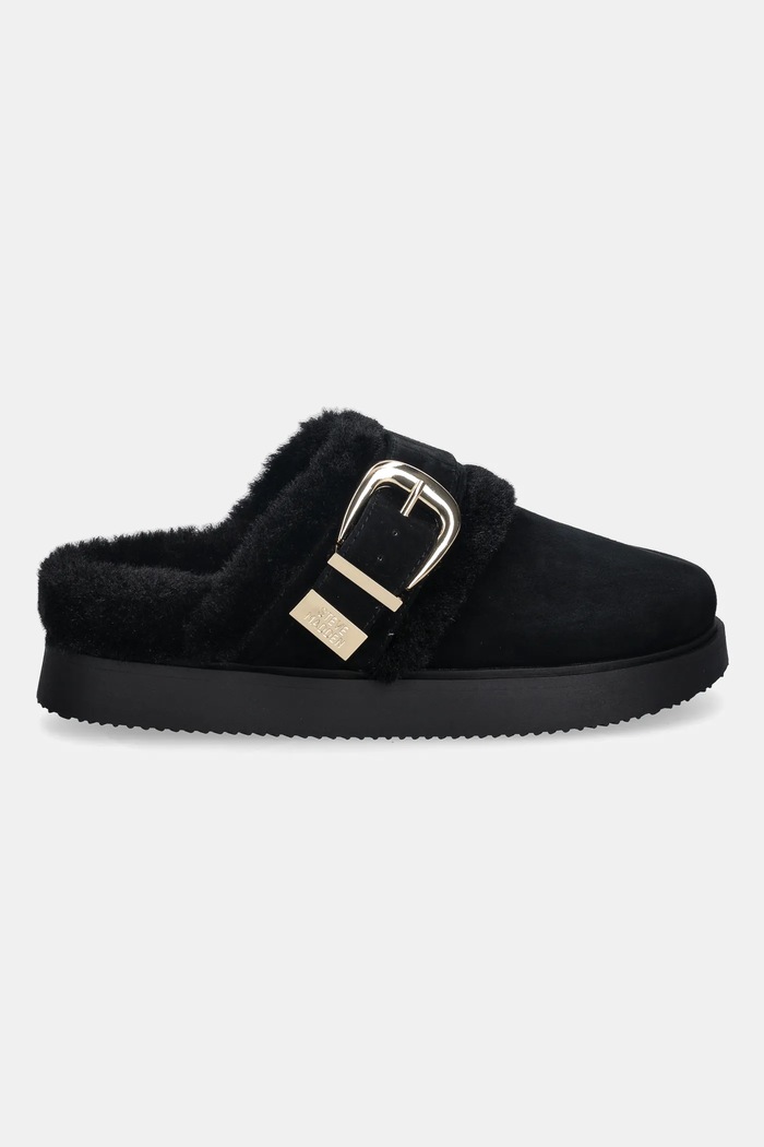 Steve Madden papucs Cozy Up 11004964.015 fekete AW25
