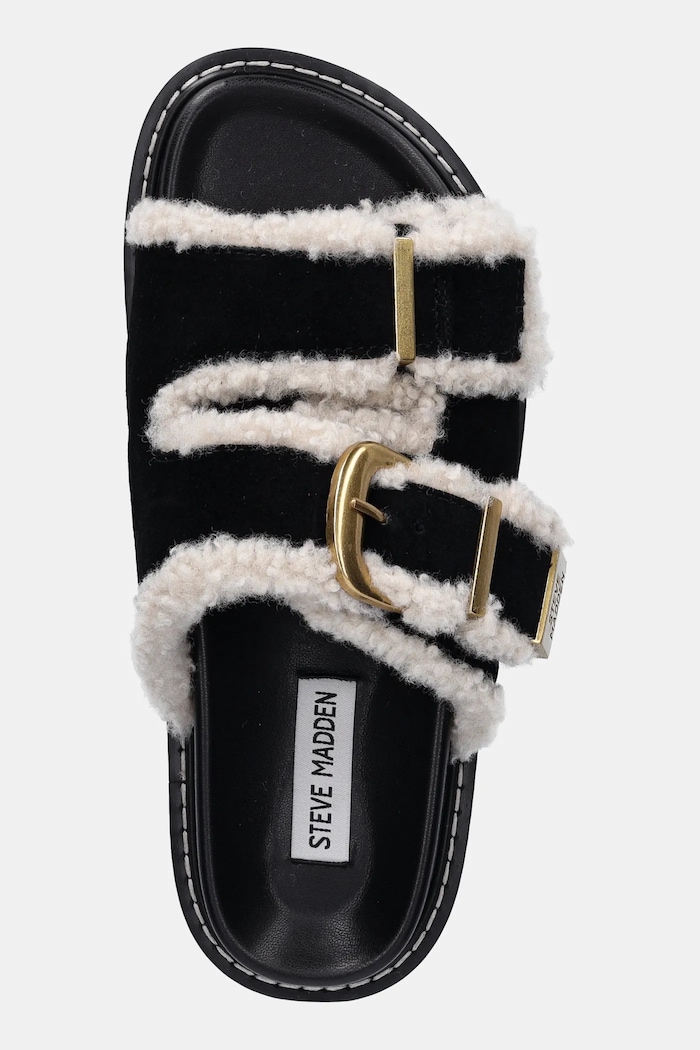 Παντόφλες σουέτ Steve Madden Arch-F μαύρο 11005031.015