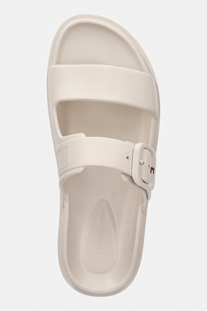 Tommy Hilfiger šľapky dámske TH LIGHT DOUBLE STRAP SANDAL béžová FW0FW08953